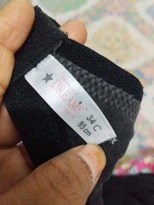 Light Paded Cotton with Net Bra