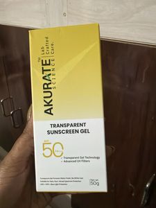 AKURATE Transparent Sunscreen Gel SPF 50