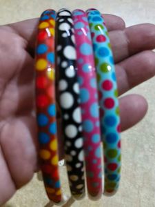 Colorful Polka Dot Hair bands set