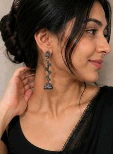 Peacock Design Jhumka Earrings