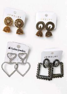 Earring set: 4 Stylish Pairs