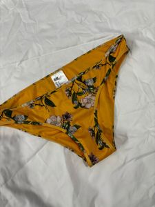 Yellow Floral Bikini Bottom