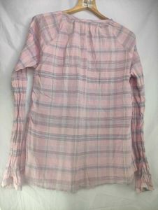 Pink Plaid Button-Up Top LR-2