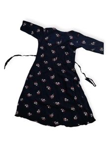 Feeding kurta Navy blue floral print