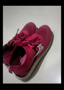 Pink Knit Sneakers