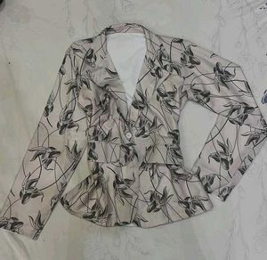 Y2k floral blazer