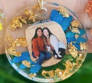 Custom Photo Resin Keychains (Set of 3)