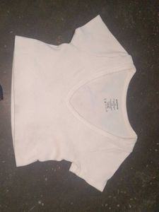 white tee with purple skirt