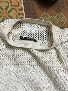 Offwhite Color Pure Crochet Top