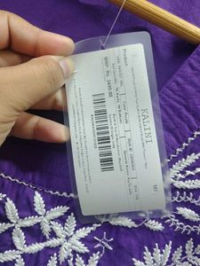 Elegant Purple Embroidered Kurta