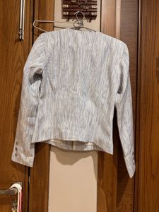 Elegant Blue Blazer Jacket