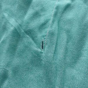 Teal Ombre Sequined Tunic Top