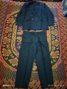 Double Breasted Mens Dark Navy Blue Striped Suit