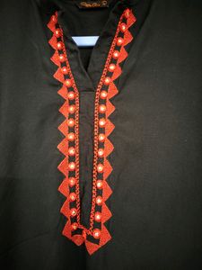 Black and Red Long Kurti