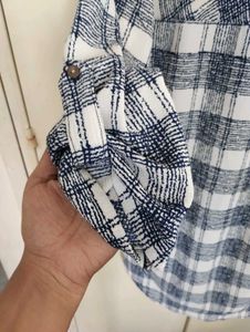 Chic Plaid Zipper Tunic Top
