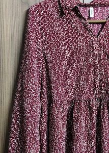 Chic Maroon &amp; White Printed Blouse - Effortless St