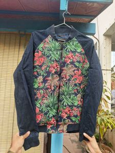 Zara Embroidered Bomber jacket - Made In Portugal