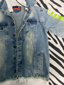 Men's Denim Jacket with Hood