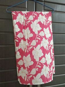 Vibrant Floral Printed thaan fabric 3.84cm approx