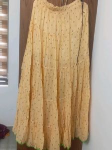 Flowy Tiered Ethnic Skirt