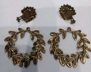 Peacock Design Stud Earrings