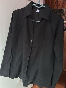 Classic Black Button-Up Shirt