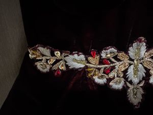 Elegant Velvet &amp; Banaras gown