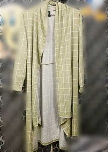 Women's Casual Checked Open Front Shurg