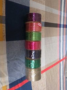 Assorted Color Bangles Set