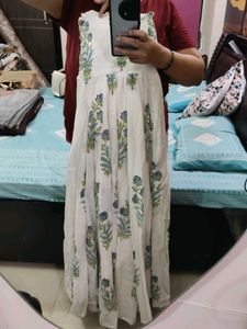 White off shoulder maxi dress