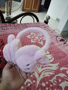41.Cute Pink Bunny Earmuffs
