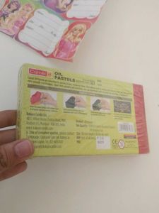 Barbie Name Stickers &amp; Camel Oil Pastels