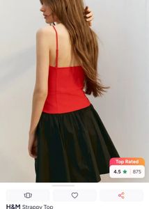 Chic Red Spaghetti Strap Top