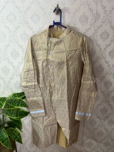 golden kurta set men