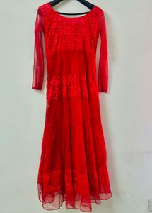 Red Floral Dress gown