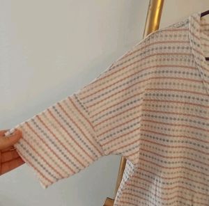Retro Tie Up Waffle Top from Paper Crane
