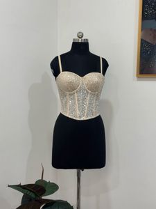 Sparkling Sequin Corset Top