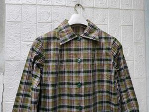 Korean Plaid Long Sleeve Shirt Jacket
