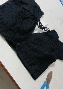 Chikan Black Prince Cut Blouse