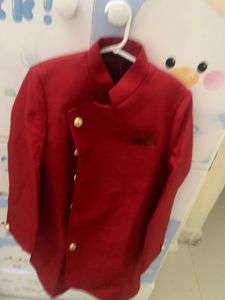Red Ethnic Kurta for boys 10-12 years