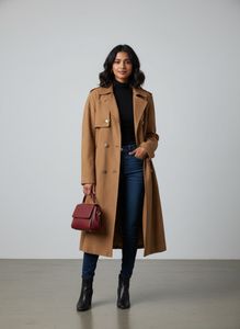 Vintage Suede Trench Coat
