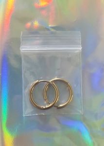Gold Hoop Earrings Set