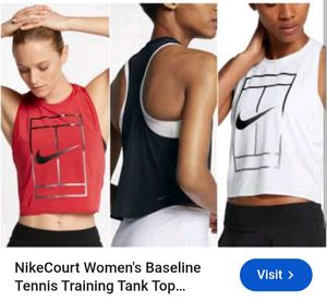 Nike Red Tennis Court Tank Top