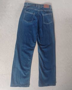 SHEIN Women’s Blue Full-Length Wide-Leg Jeans