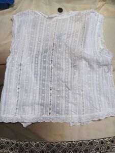 White Embroidered Blouse