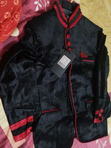 Black & Red Ethnic Jacket