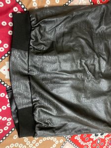 unisex  Black Faux Leather Jacket