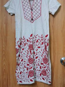 Embroidered Cotton Kurti
