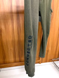 Olive Green Cargo Sweatpants
