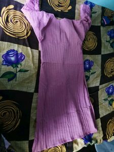 Elegant Lavender Textured Kurta